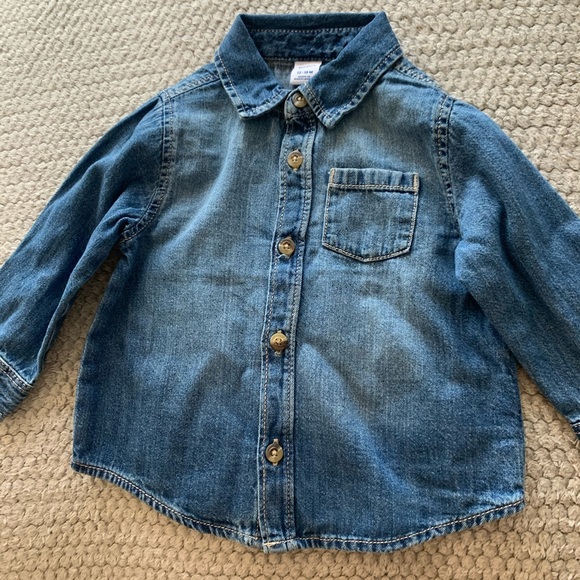 Old Navy Other - Old Navy Denim Baby Shirt
